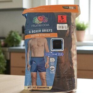NWT Fruit of the Loom Pack of 6  Boxer Briefs